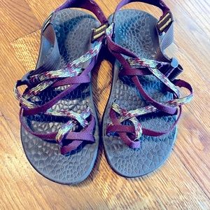 Women’s size 8 chacos. Barley worn.